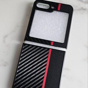 Case Galaxy Z Flip5 Samsung Black Red Gadget Case